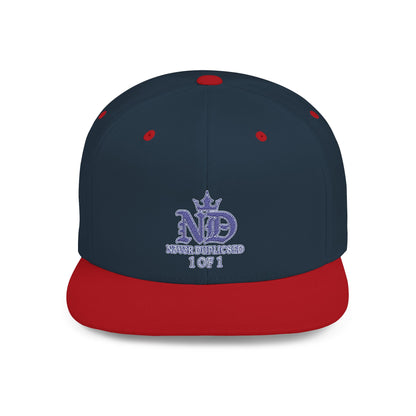 Camouflage Snapback Hat – "N3V3R DUPLIC8ED" Crown Streetwear Cap