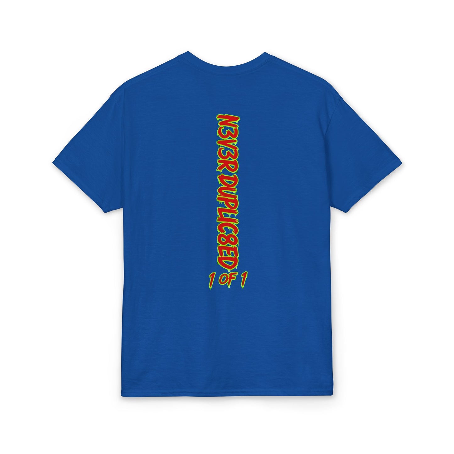 Trust Nobody T-Shirt — Streetwear Graphic Tee with Crown 'Never Duplicated 1 of 1' Back