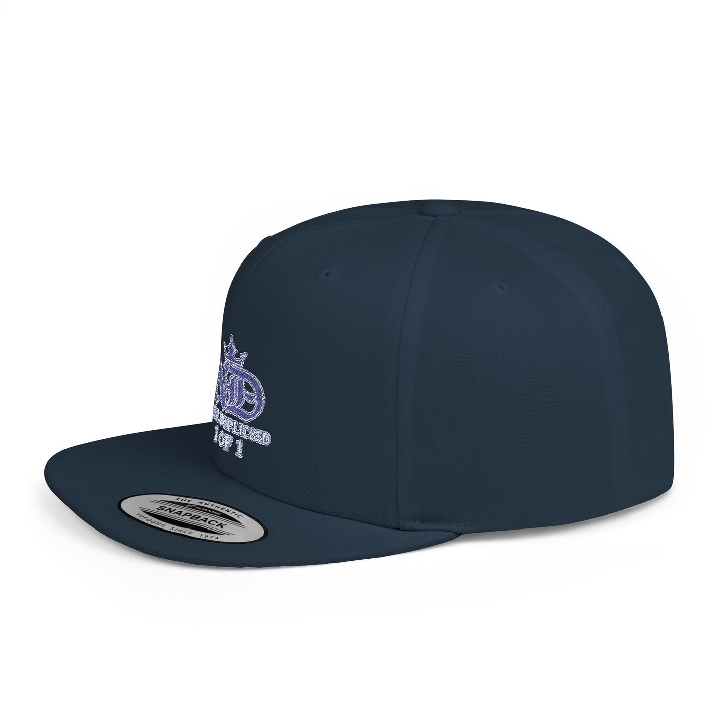 Camouflage Snapback Hat – "N3V3R DUPLIC8ED" Crown Streetwear Cap
