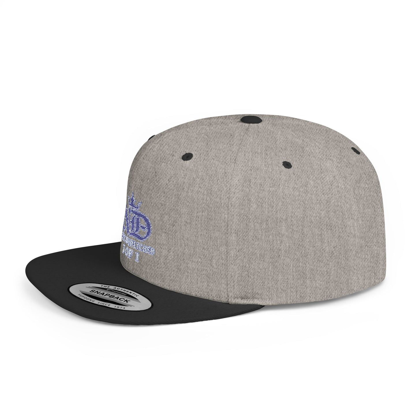 Camouflage Snapback Hat – "N3V3R DUPLIC8ED" Crown Streetwear Cap