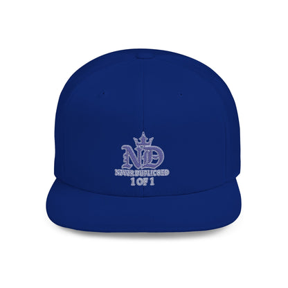 Camouflage Snapback Hat – "N3V3R DUPLIC8ED" Crown Streetwear Cap