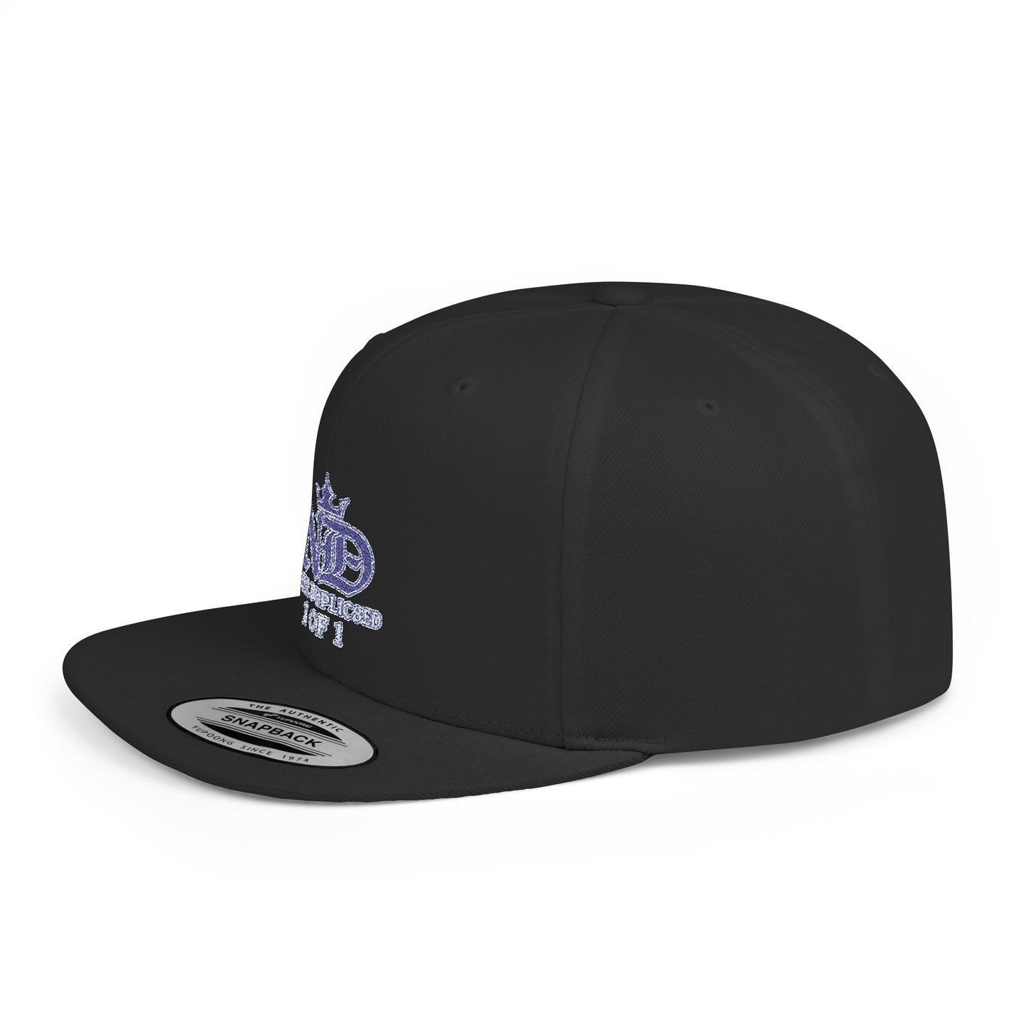 Camouflage Snapback Hat – "N3V3R DUPLIC8ED" Crown Streetwear Cap