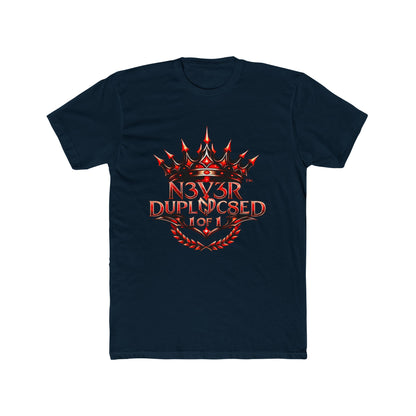 Crown Graphic Streetwear Tee – Bold “Never Duplicated”