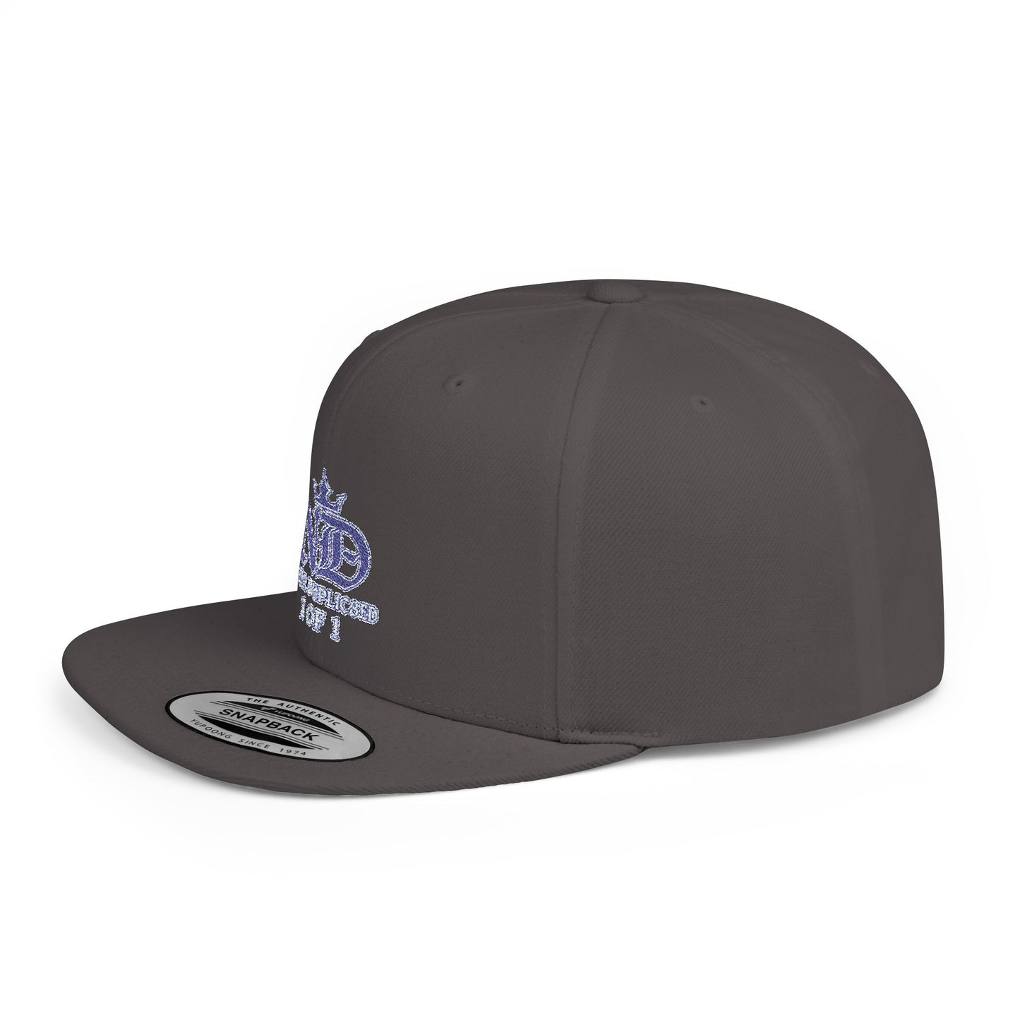 Camouflage Snapback Hat – "N3V3R DUPLIC8ED" Crown Streetwear Cap
