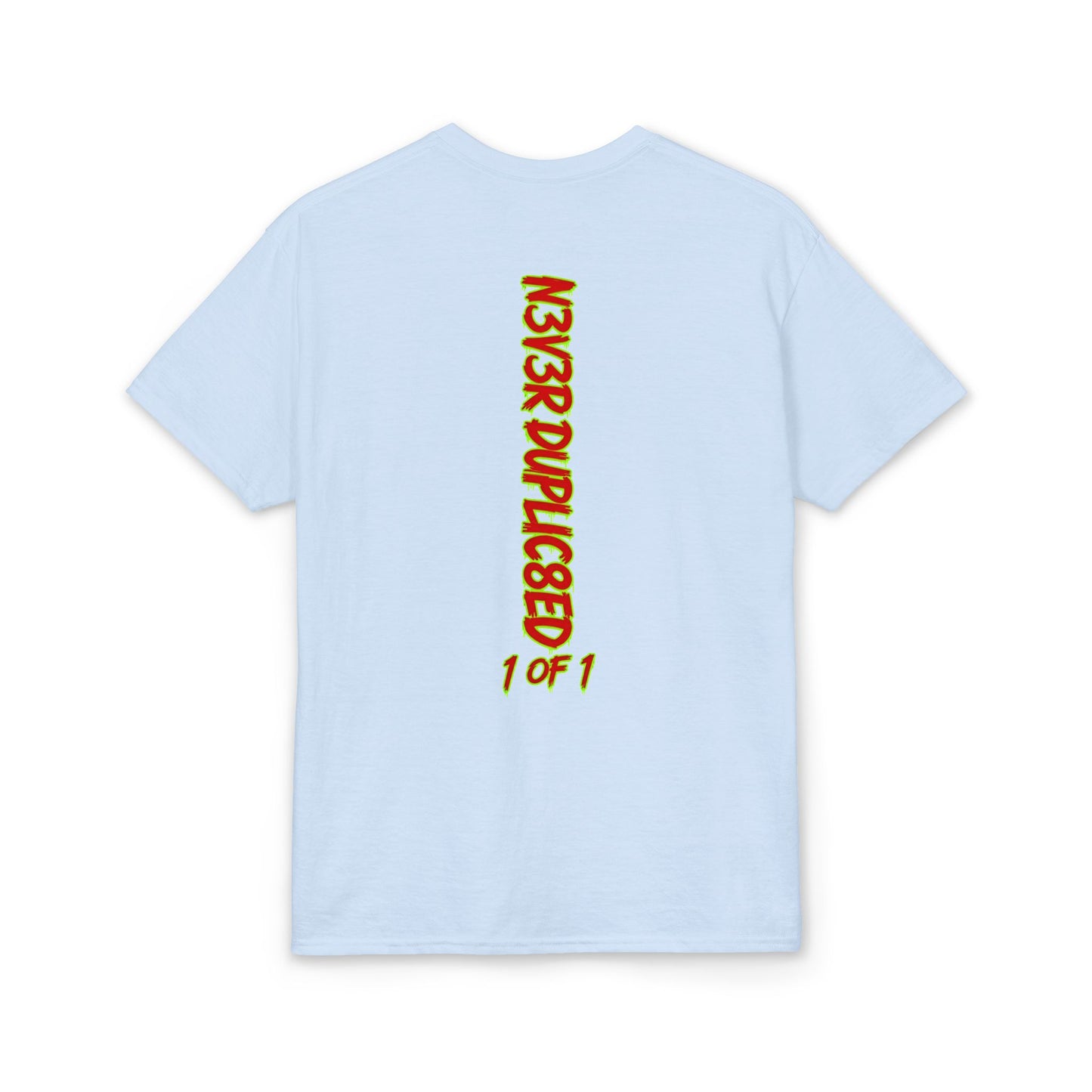 Trust Nobody T-Shirt — Streetwear Graphic Tee with Crown 'Never Duplicated 1 of 1' Back