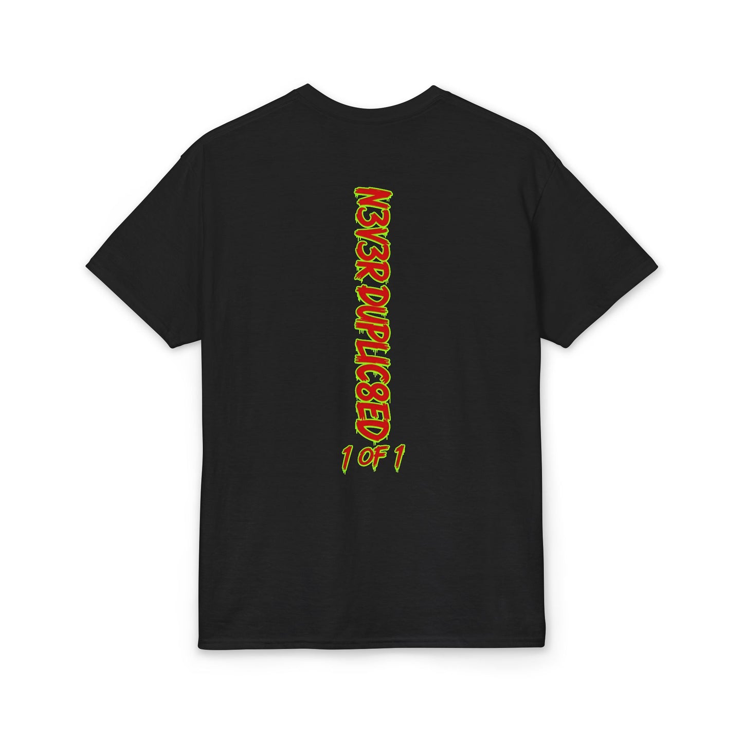 Trust Nobody T-Shirt — Streetwear Graphic Tee with Crown 'Never Duplicated 1 of 1' Back