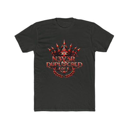 Crown Graphic Streetwear Tee – Bold “Never Duplicated”