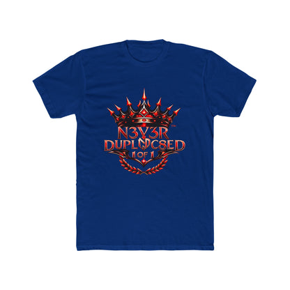Crown Graphic Streetwear Tee – Bold “Never Duplicated”