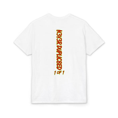 Trust Nobody T-Shirt — Streetwear Graphic Tee with Crown 'Never Duplicated 1 of 1' Back